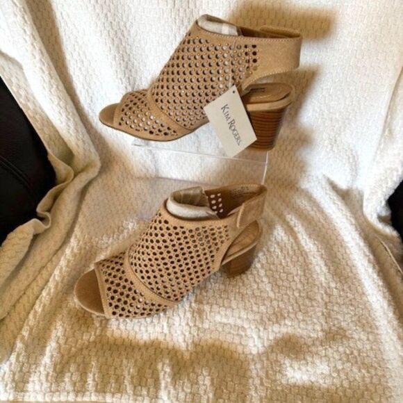Kim Rogers Shoes - Kim Rogers Memory Foam Peep Toe Sandals